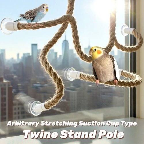 Linen Rope DIY Bendable Perch for Birds Non-slip Easy To