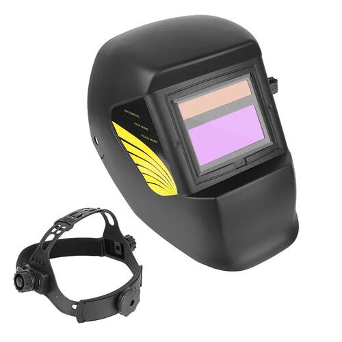 Solar Power Welding Helmet True Color Lens Large View For