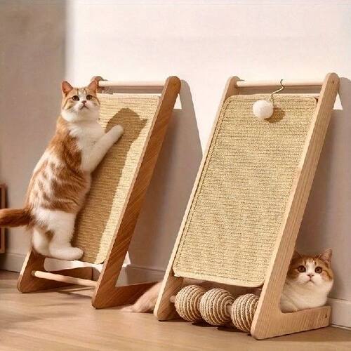 1pc Sturdy Sisal Cat Scratching Board - Clutter-Free,