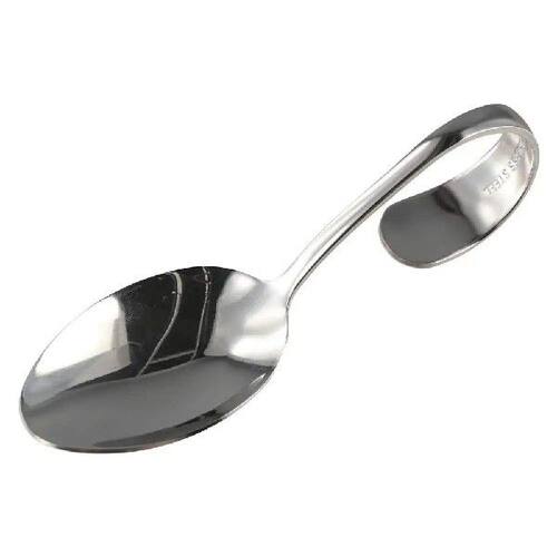Cutlery Stainless Steel Curved Handle Spoon Rustproof