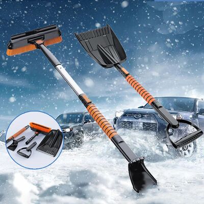 1 Set Car Glass Winter Ice Removing Brush Shovel Tools