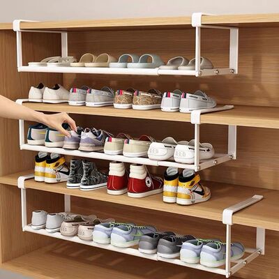 Adjustable Shoe Rack Hanging Under Cabinets Clothes Shoe