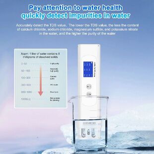Water Quality Tester, 6-in-1 Accurate and Reliable Meter