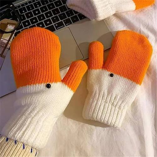 Winter Snow Gloves Thermal Warm Soft Animal Mittens Winter
