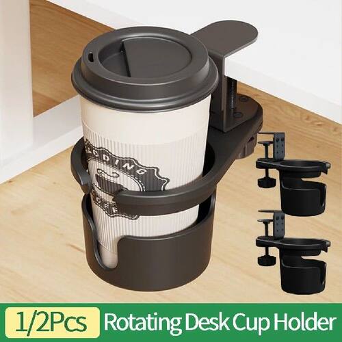 1/2Pcs Rotating Desk Cup Holder Drinking Bottle Stand