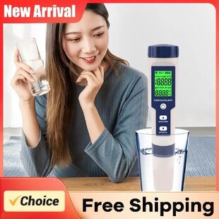 5 in 1 Water Tester Monitor PH TDS EC Salinity Temp Meter