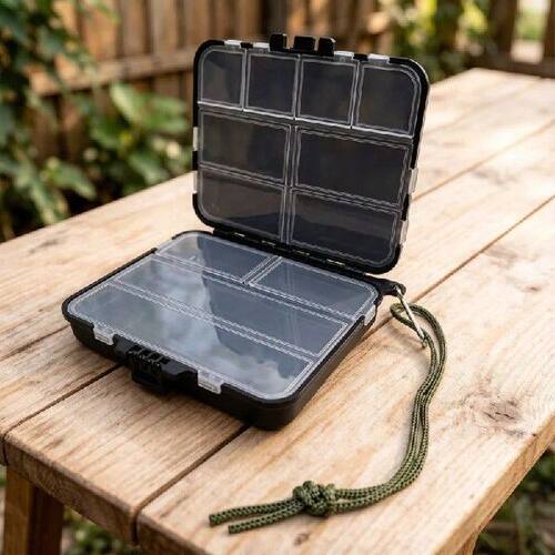 Double Sided Fishing Bait Box, Fish Hook & Carp Accessories
