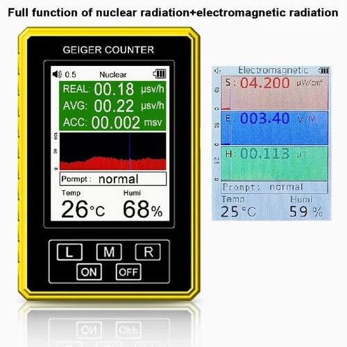 XR-3 Pro Portable Digital EMF Nuclear Radiation Detector