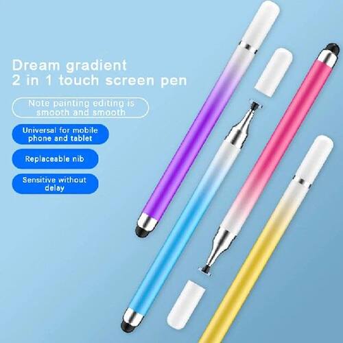 2 In 1 Stylus Pen For Cellphone Tablet Capacitive Touch