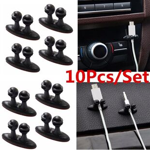 10Pcs Car Lot Cable Wire Holder Cord Clips Fixer Line Tie