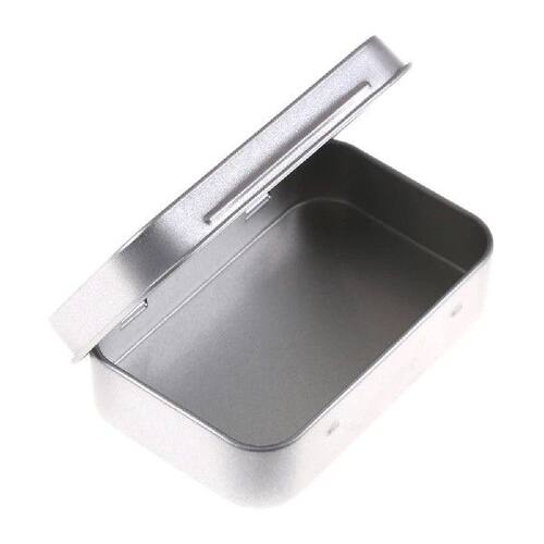 【Metal Tin Flip Storage Box Case Organizer For Coin Candy