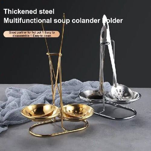 Stainless Steel Single/Double Ladle Vertical Spoon Utensil