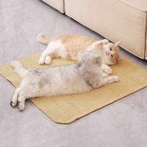 Cat Scratcher Mat with Sticky Tapes Cat Scratching Rug Wall