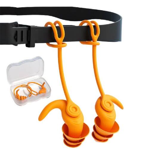Silicone Sleeping Ear Plugs Sound Insulation 3 Layer Ear