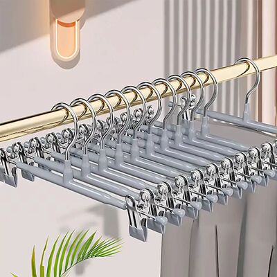 Pants Hangers with Clips 5/10Pack Adjustable SkirtHangers