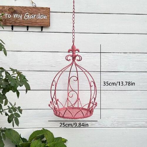 Crown Shaped Hanging Planter Holder Vintage Design