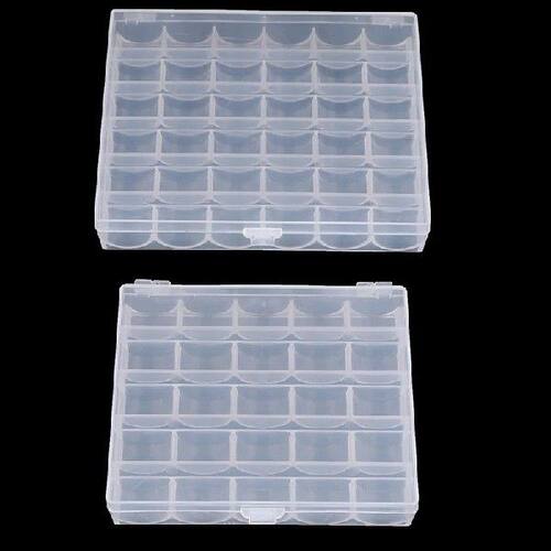 25/36 Spools Bobbins Sewing Machine Empty Bobbin Case