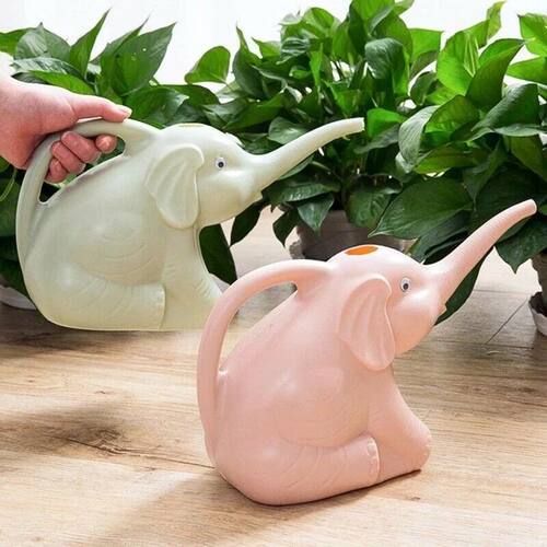 New Cute Plastic Elephant Shape Watering Pot Can Plant