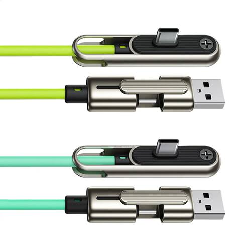 240W Fast Charging Cable With Hide Bracket USB-A/C To