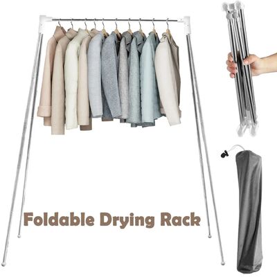 Foldable Travel Clothes Drying Rack Floor Stand Stainless