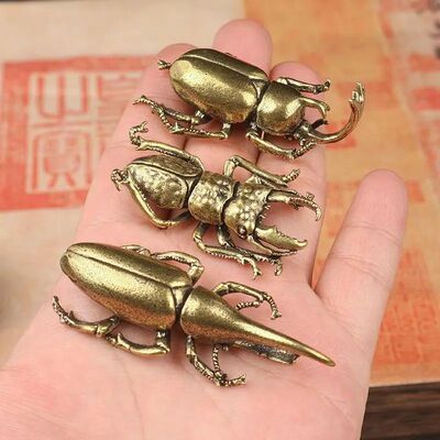 Solid Brass Beetle Ornaments Creative Unicorns Fairy