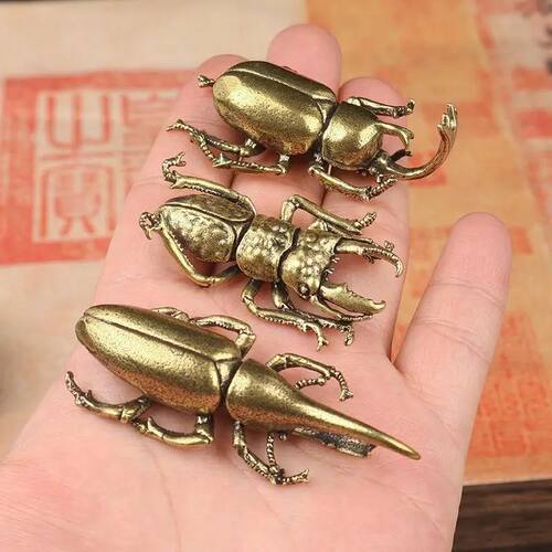Solid Brass Beetle Ornaments Creative Unicorns Fairy