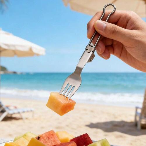 Titanium Foldable Cutlery Set Ultralight Portable Titanium