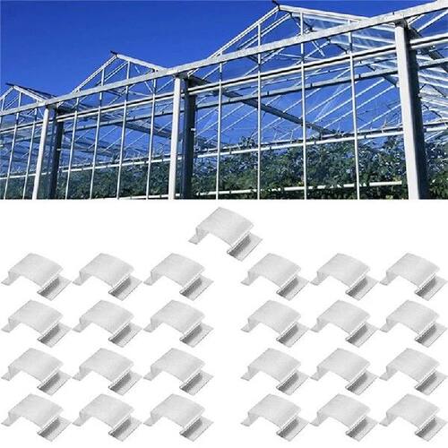 Stainless Steel Greenhouse Glass Clips, 25Pcs Sprung G