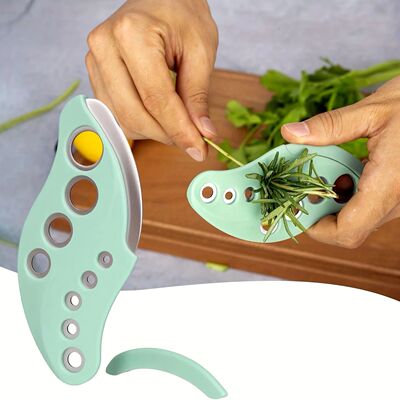 1pc Mini Herb Peeler with Nine Different Sized Openings,