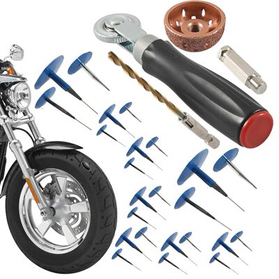 27pcs/ 2pcs Car Tire Mushroom Plug Kit Tire Patch Roller