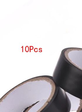 10Pcs High-Temp Black Rubber Electrical Tape, Durable &