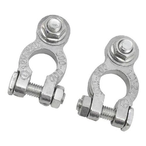 1Pair Battery Terminal Clamp Zinc Alloy Positive & Negative