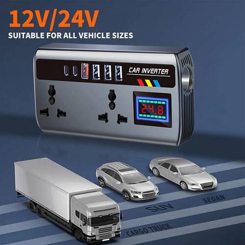 Inverter for Car 12V/24V to 220V Car Converter for Plug