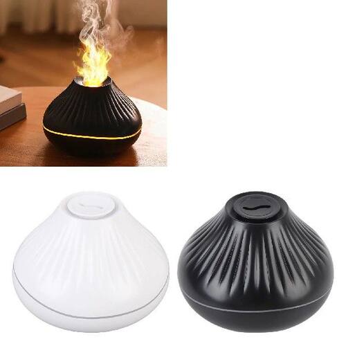 Flame Diffuser Humidifier 160ml Water  7 Flame Colors USB