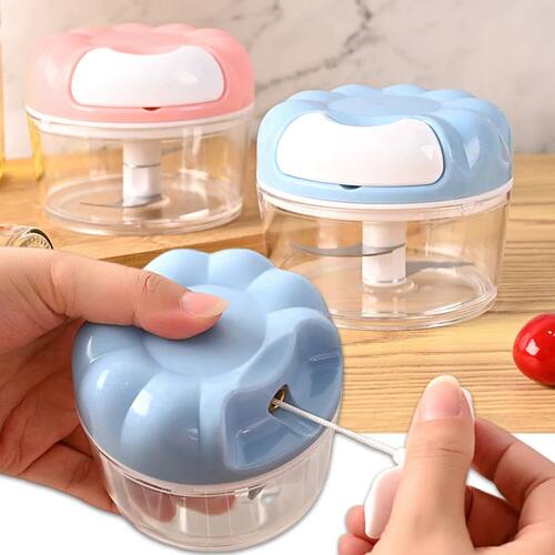 1Pc Vegetable Chopper Manual Food Chopper with Container,