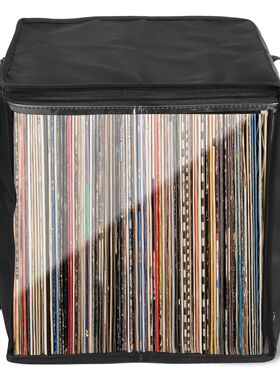 Vinyl Record Storage Box Large Capacity Portable Tote Case