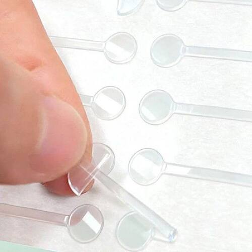 50Pcs Shrinking Nose Wing Stickers Transparent Invisible