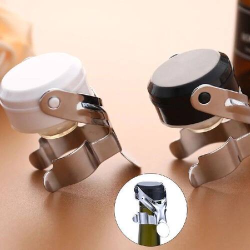【1PC Wine Stopper Stainless Steel Champagne Stopper Bottle