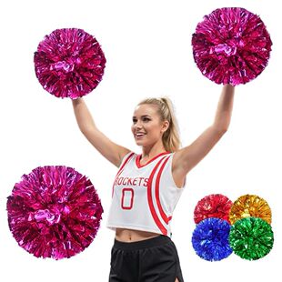Colorful Poms Pom Kids Balls Girls Crinkle Cheerleading