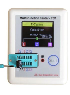 Component Tester Colorful Display Multimeter Pocketable For