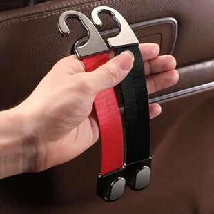 Car Seat Headrest Hook Suede Leather Seat Back Hanger Hook