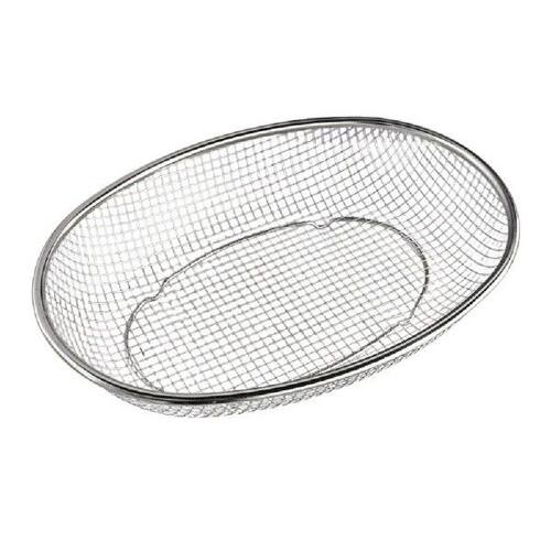 Oval Shape Stainless Steel Fruit Basket Large Capacity