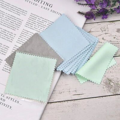 8x8cm Color Cleaning Polishing Cloth Soft Clean Wipe Cloth