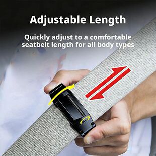 2Pcs Adjustable Seat Belt Clip for Cars - Stopper Buckle,