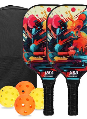 Fiberglas Pickleball Rackets Set Pickleball Paddle Set of 2