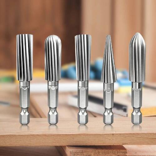5Pcs High Speed Steel Rotary Files Multi-Purpose High Speed