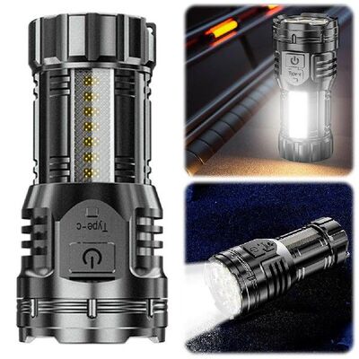 9LED Super Bright Torch with COB Side Light Inspection