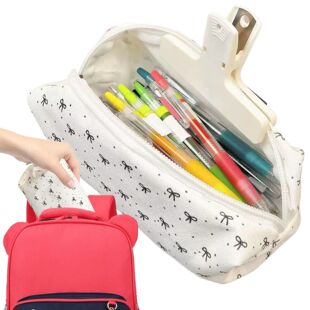 Decoration New Fabric Ribbon Bow Pencil Pouch