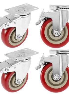 4Pcs 4 inch Caster Wheel Heavy Universal 360° Swivel
