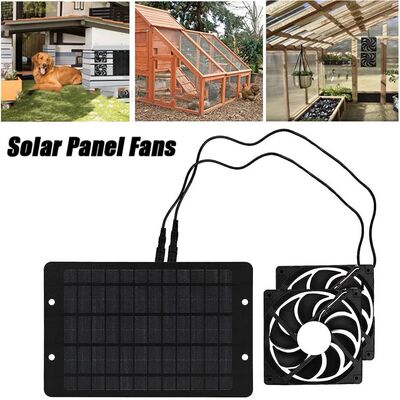 Solar Powered Fan Exhaust Fan12V 10W Waterproof Dual
